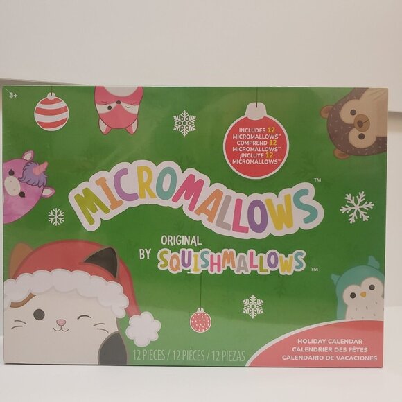Micromallows 2.5'' Squishmallows 12 PIECE Advent Calendar 2024 New Sealed